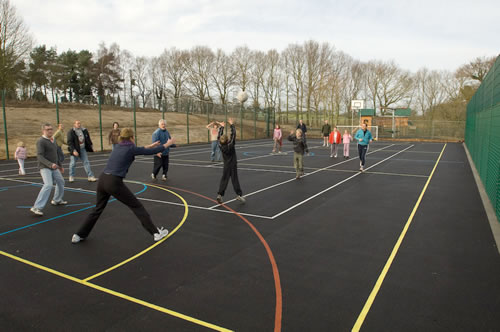 The inaugural football match